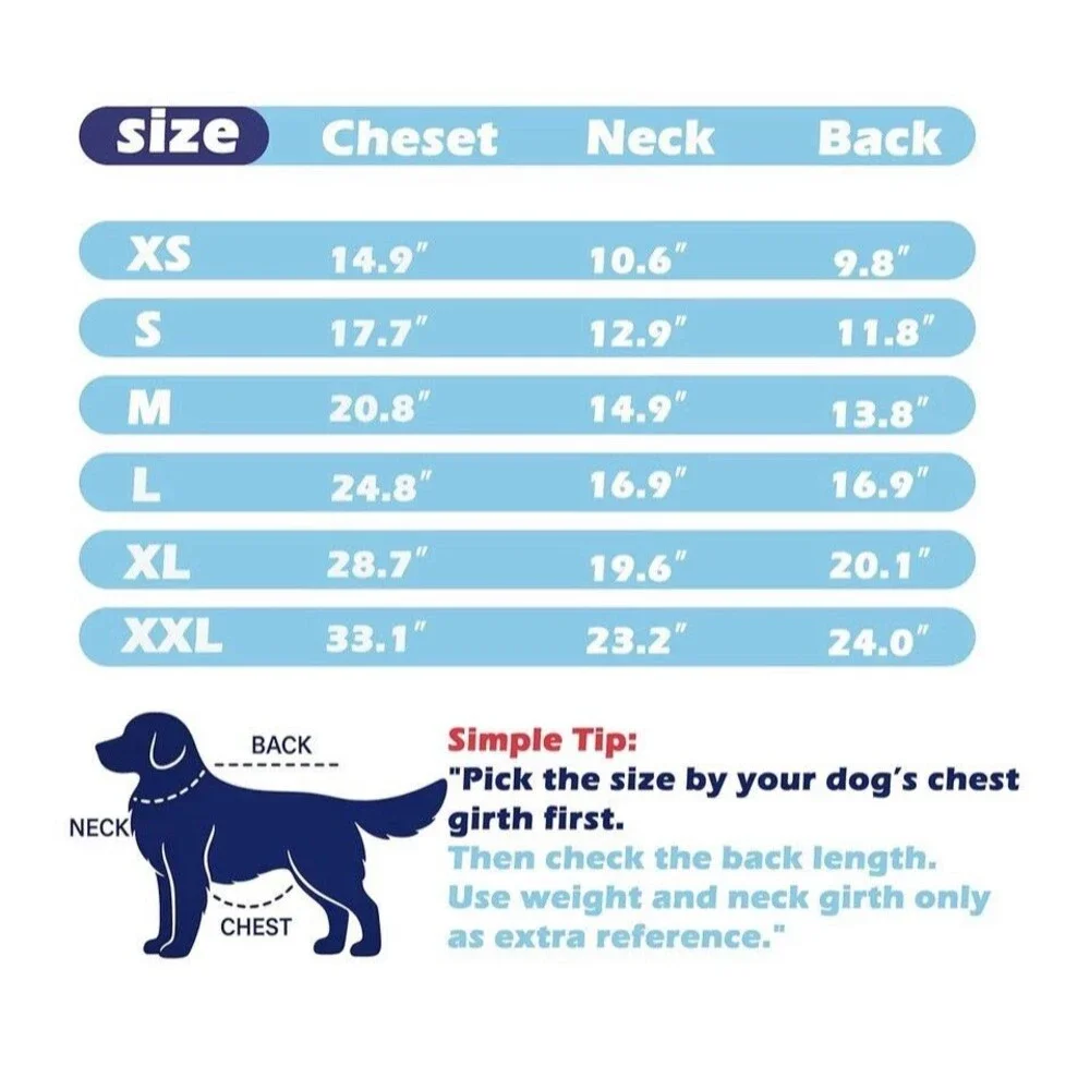 Warm Dog Coat Reversible Dogs Jaket for Small Medium Large Dog Puppy Winter XXL
